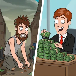 Icône de Poor to Rich: Devenez Riche